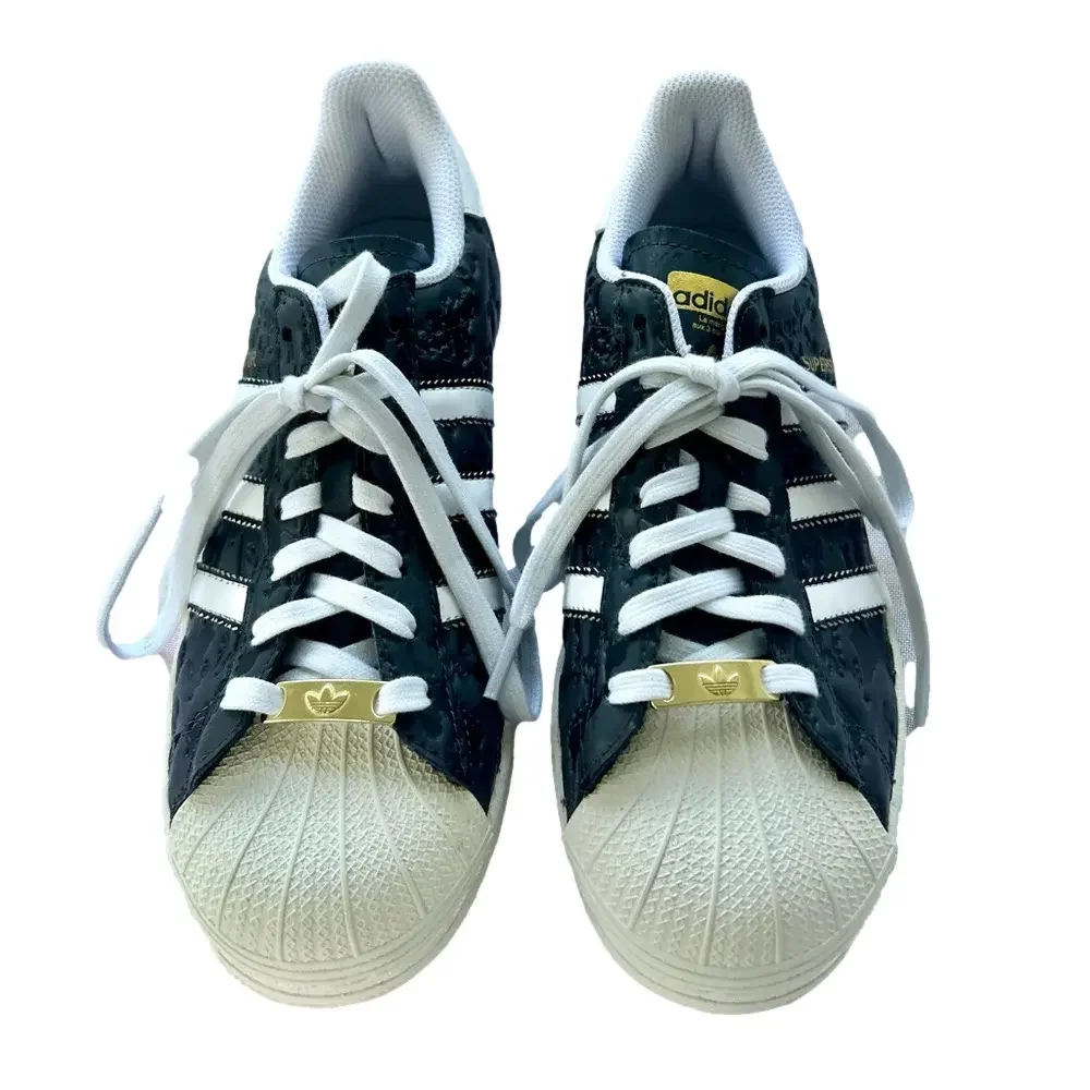 Adidas Originals Superstar Black Gold Size 8 Sneakers Camouflage EUC Men’s